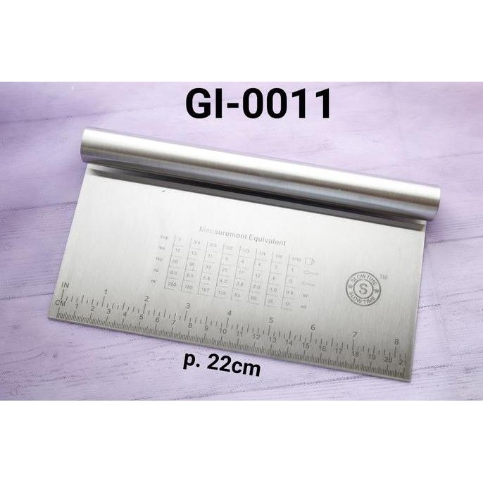 

siap kirim gi-0011 scrapper stainless penggaris