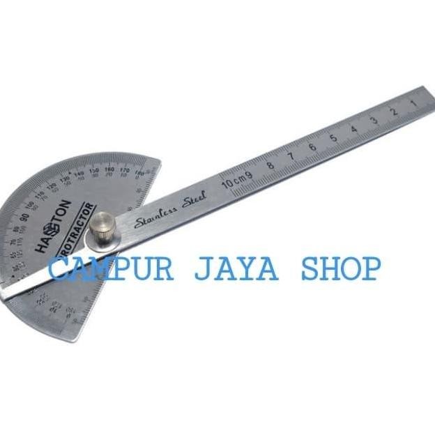 

siap kirim busur penggaris derajat hasston prohex/degree protctor/stainless steel