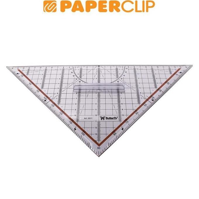 

siap kirim penggaris segitiga butterfly no.2011 geo