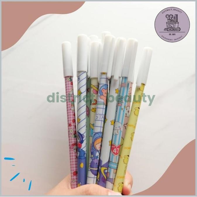 

Tersedia 12 Pcs Pulpen Hapus Tinta Biru Erasable Pen Pena Bisa Dihapus Tinta Biru