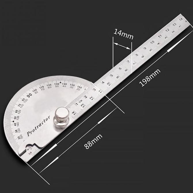 

siap kirim protractor jangka busur derajat mistar penggaris degree 180 drajat ukur pr180