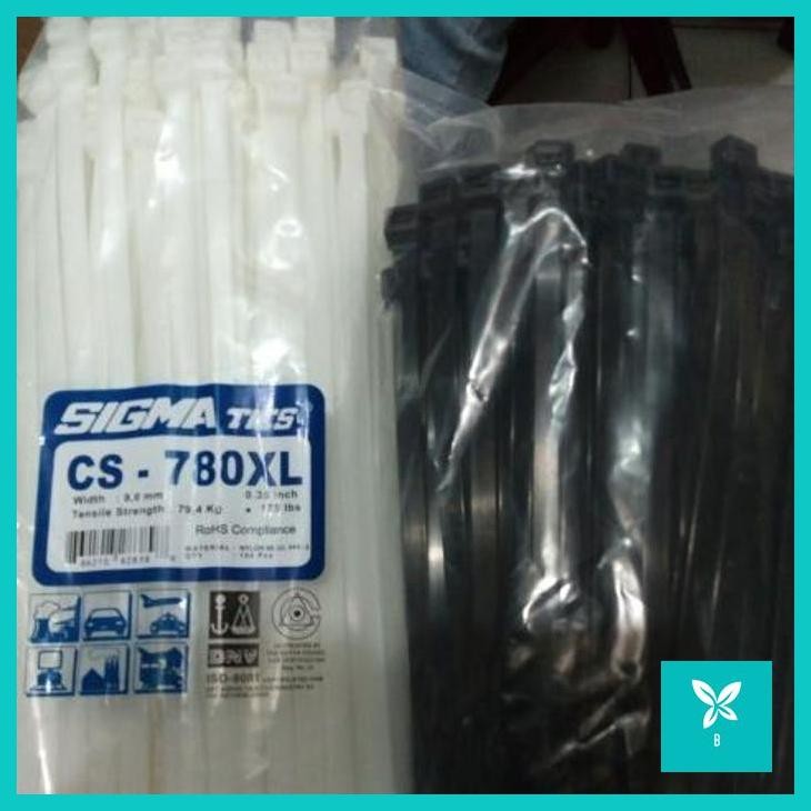 

KABEL TIES CABLE SIGMA 780XL 78CM 780XL 9.0 HITAM ATAU PUTIH