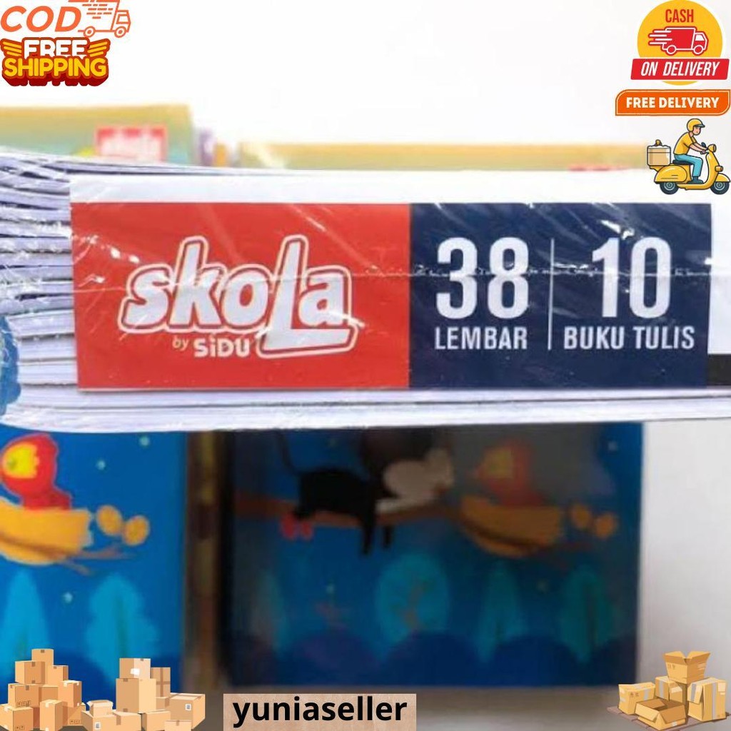 

Tbmo Buku Tulis Skola By Sidu 38 Lembar (Pak) / Buku Tulis Skola 38 Lembar Pack Isi 10Pcs / Buku Tulis Skola Isi 38 D Promo 4.4
