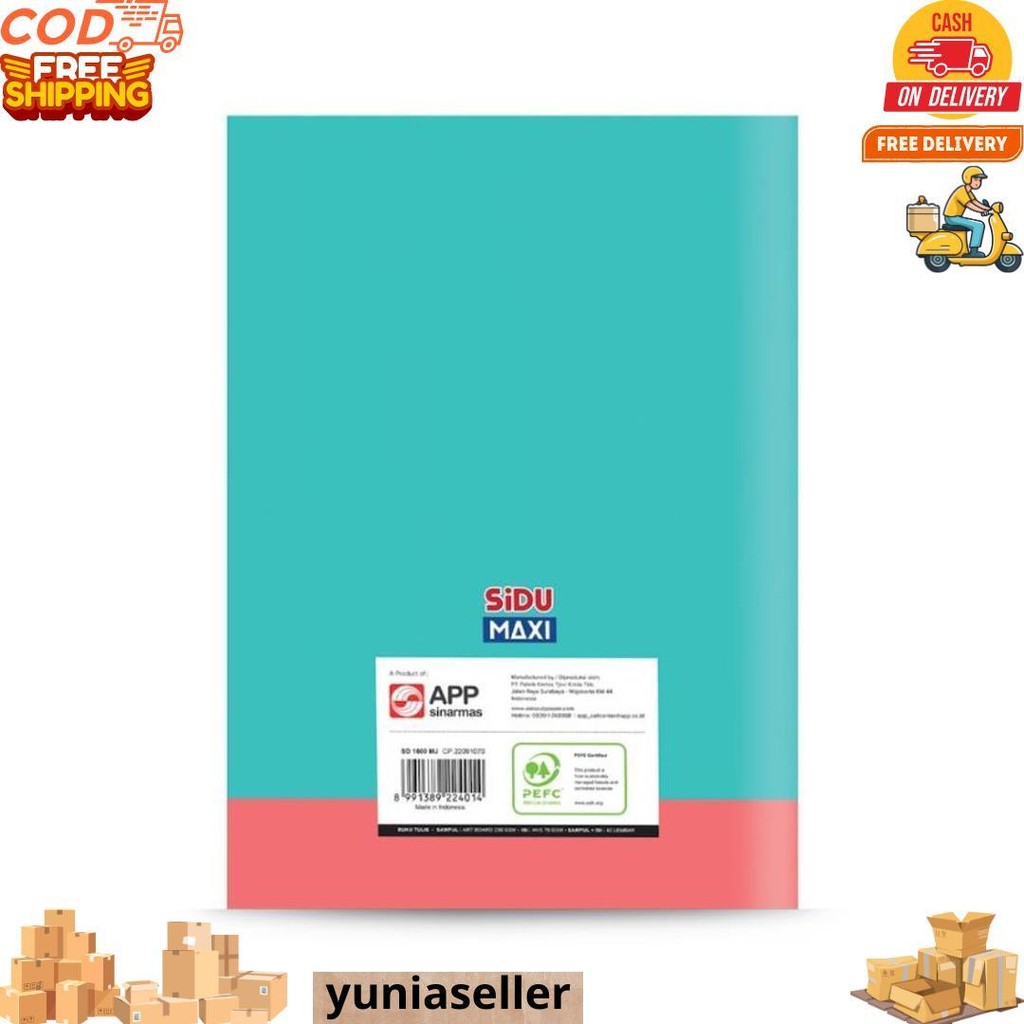 

5Pcs Buku Tulis Sidu Maxi 42 Lembar D Terlaris