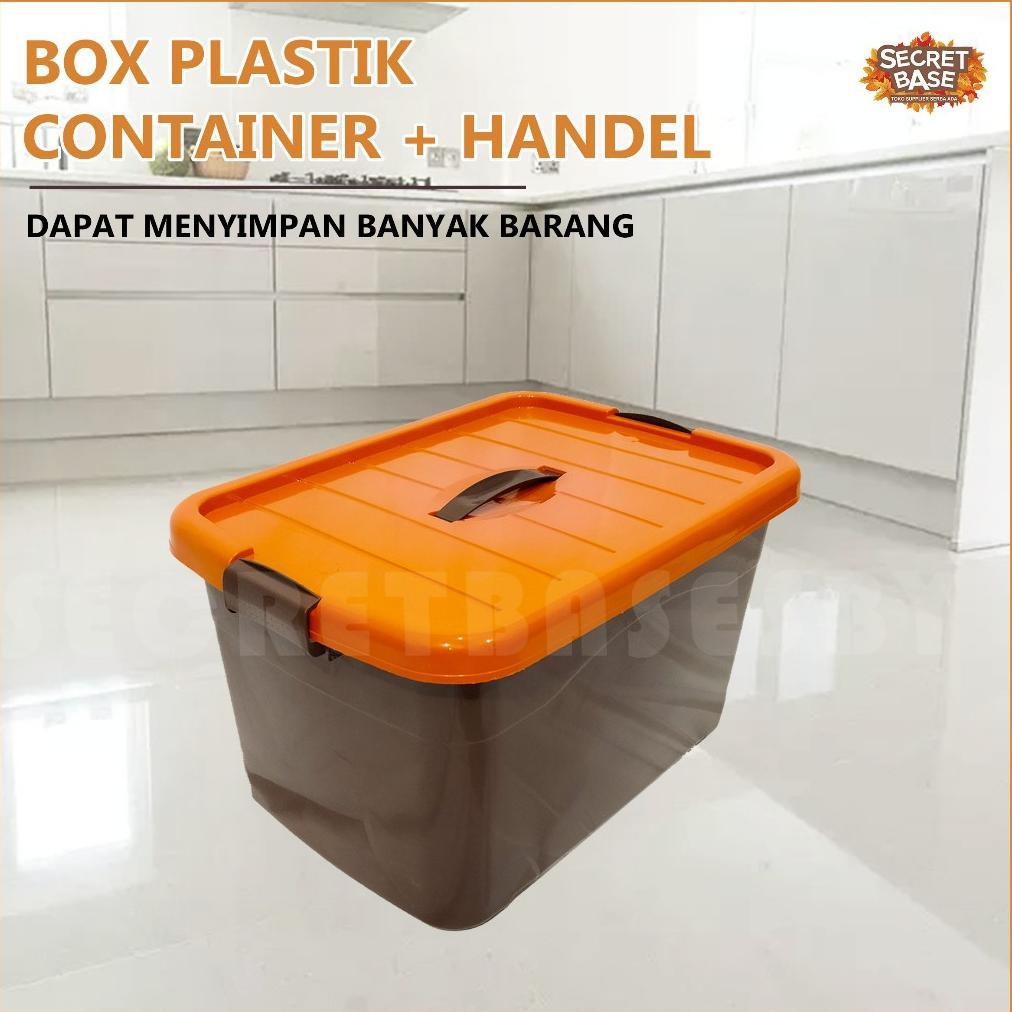 Box Container + Handel - Pegangan (2) / Kotak Plastik / Box Plastik Serbaguna Harga Grosir