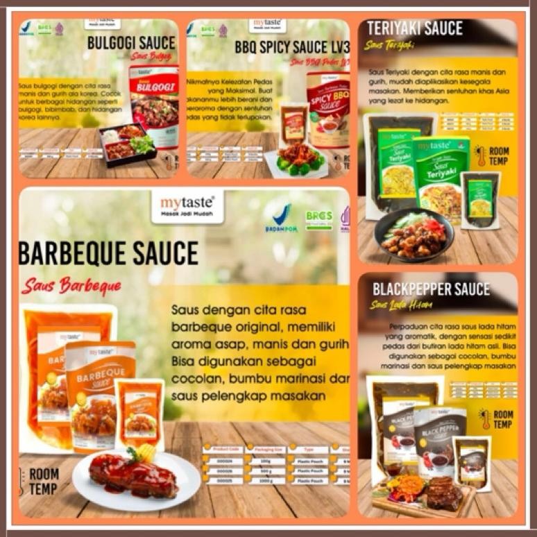 

Promo Mytaste Sauce 500 Gr - Saus My Taste Blackpepper / Bbq / Spicy Level 2 / Spicy Level 3 / Teriyaki / Mayo Diskon