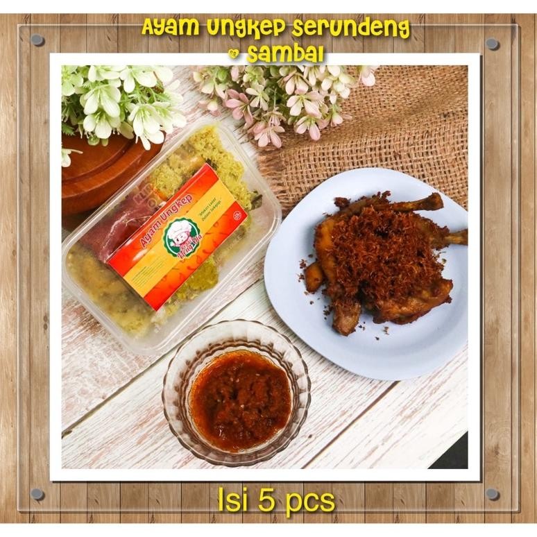 

Berkualitas Ayam Ungkep Serundeng Isi 5 + Sambal By Kedai Neng Ola - Frozen Diskon