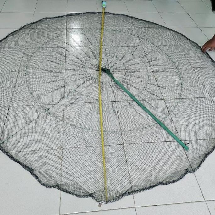 Jala Ikan, Jala Lempar, Jala 1,5 Meter Full Mekar Bahan Nilon / Benang,  Jala Udang,  Jala Sungai Co