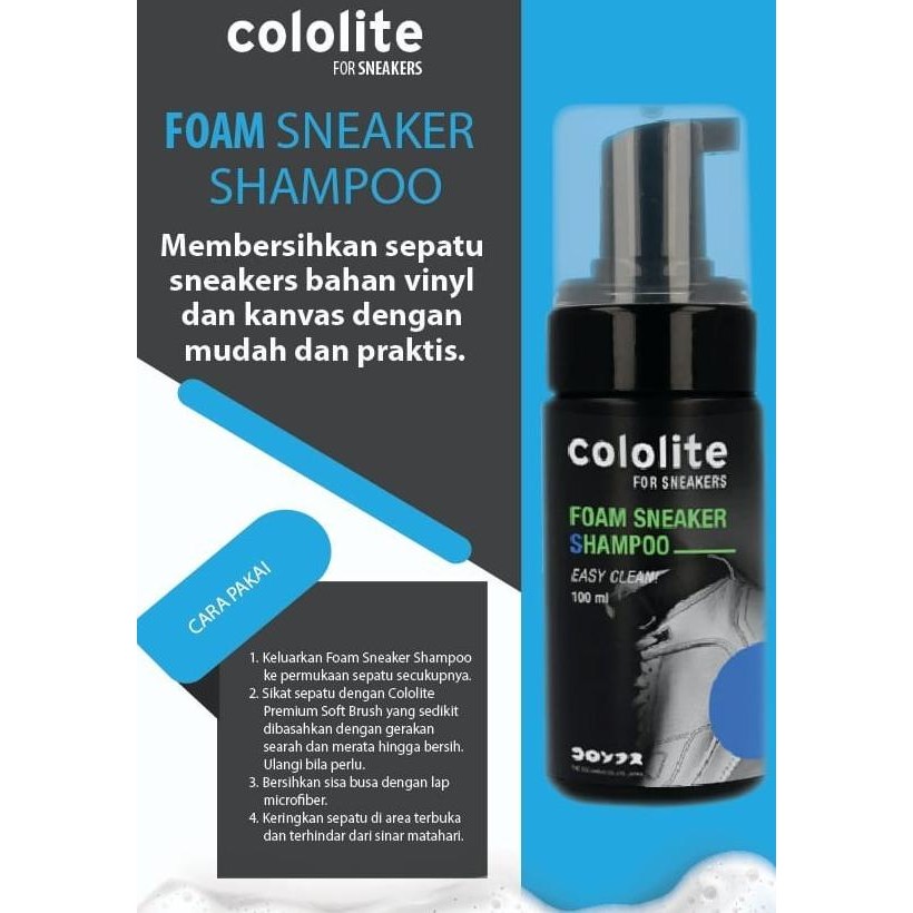 COLOLITE FOAM SNEAKER SHAMPOO Pembersih Sepatu Sneakers Kanvas Sport JS01