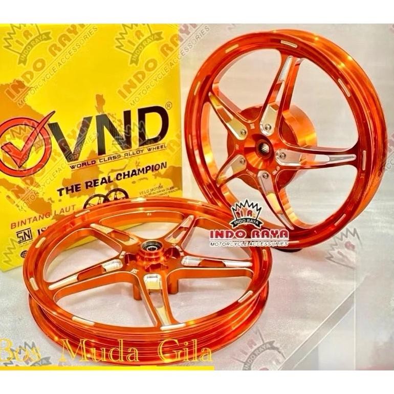 Velg Vnd Bintang Laut R14 For Mio Sporty/M3/Scoopy/Beat/Vario 110/125/150 Ori Vnd Racing