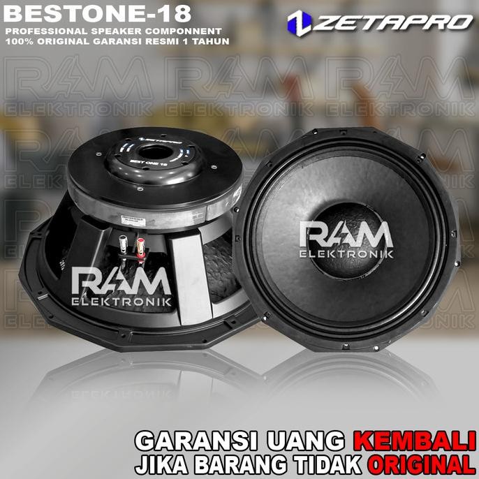 Terlaris Komponen Speaker 18 Inch Zetapro Best One 18 / Bestone 18 Original