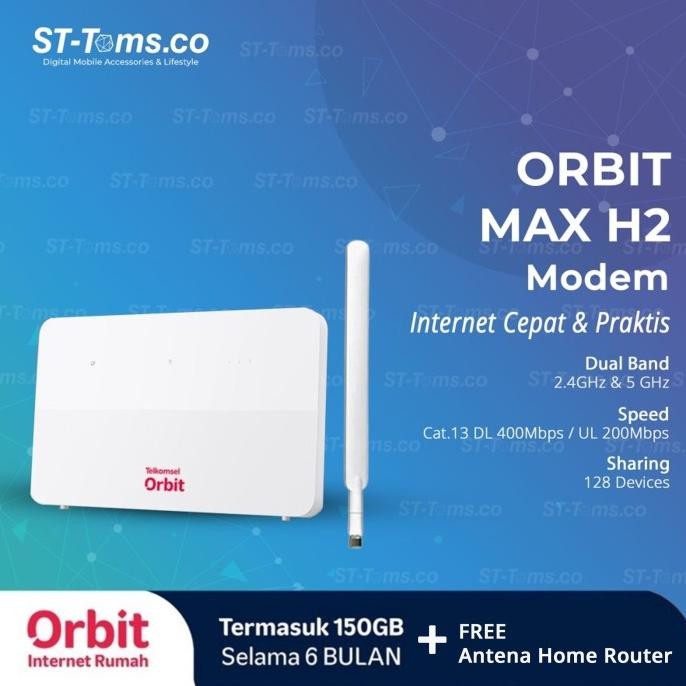 Telkomsel Orbit Max H1 Huawei B628 Modem Wifi 3G/4G Free 150GB