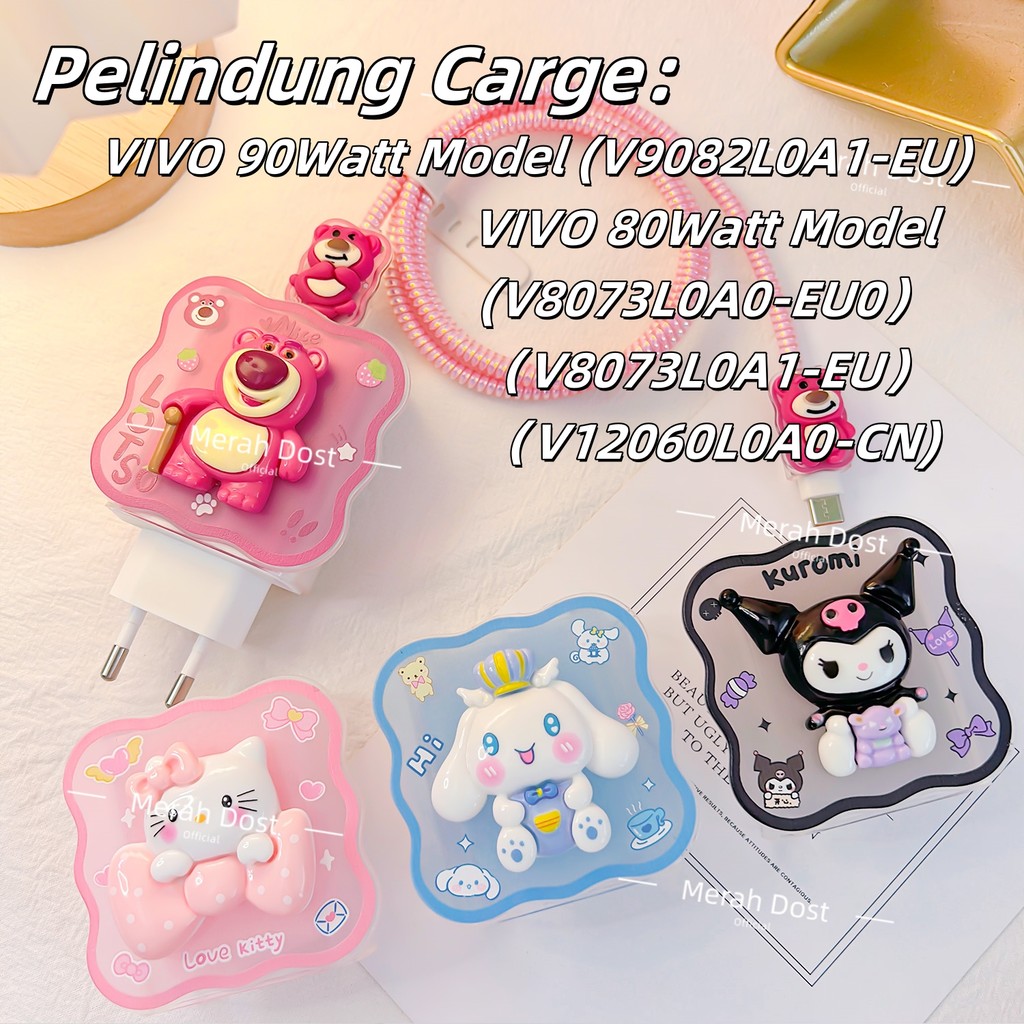 Pelindung Kabel Carger Vivo 80watt 90watt  Adaptor Pelindung Kepala Carger Pelindung Kabel Charger C