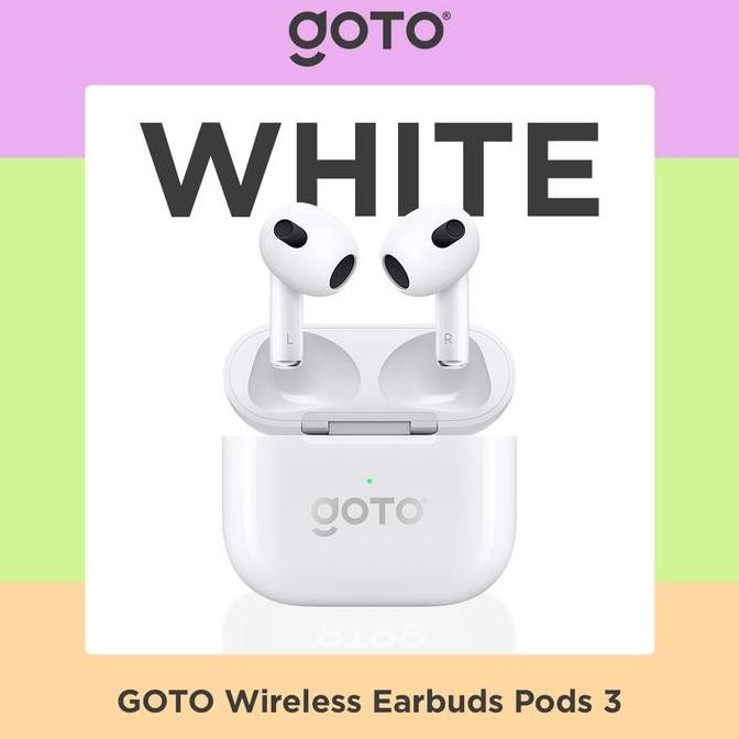 Original Goto Pods 3 Tws Earphone Headset EarTrue Wireless Bluetooth