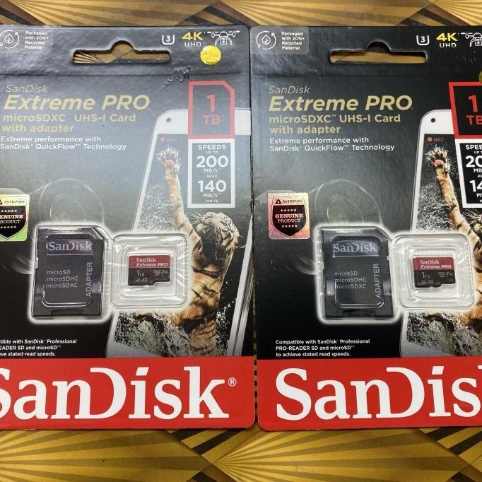 Micro SD - SDXC Card - Sandisk Extreme PRO 1TB (A2) 200MB/s Original