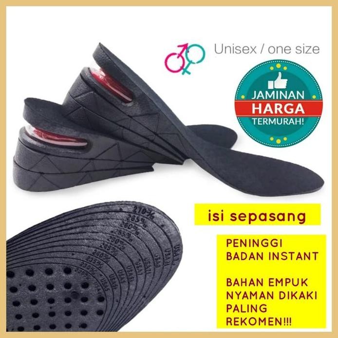Terlaris Insole Penambah Tinggi Badan Premium Alas Sepatu Pria Wanita Insole Peninggi Badan Instant