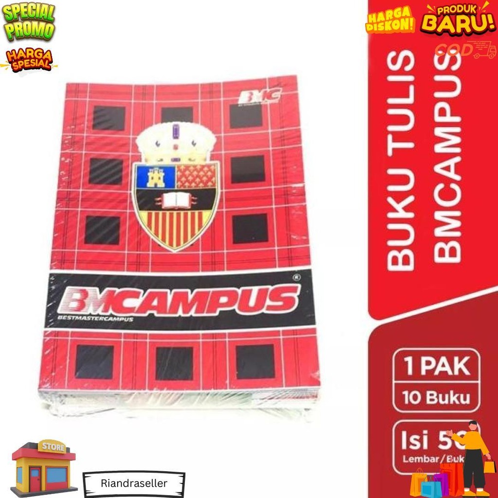 

Buku Tulis Bmb / Bmc Campus 50 Lembar (1 Pack 10 Buku) D Sale