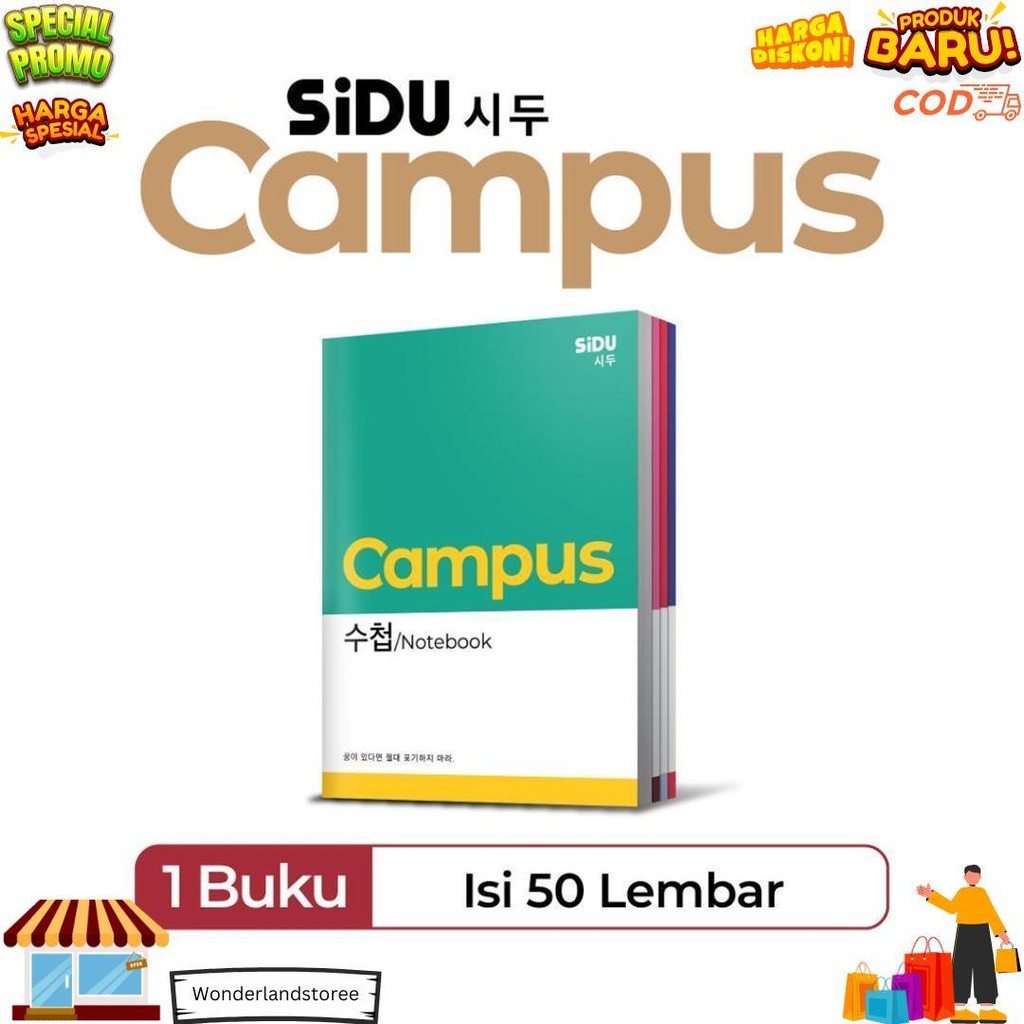 

Sidu Campus Buku Tulis 50 Lembar - 5 Buku D Best Seller