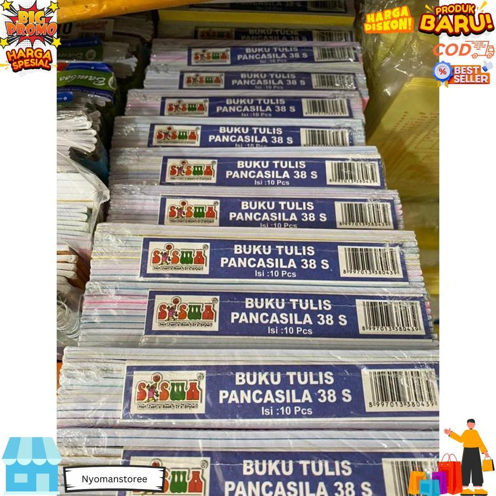 

Buku Tulis Okey 38 - Cover Polos (10Buku/Pack) D Gratis Ongkir