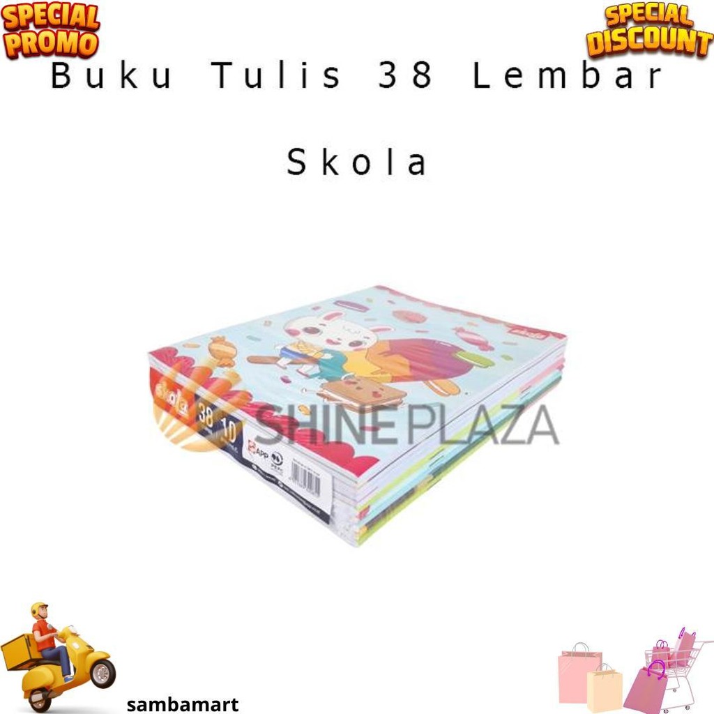 

[Pack] Buku Tulis Skola 38 Lembar 1 Pak Isi 10 Buku By Sidu Sinar Dunia D Cod