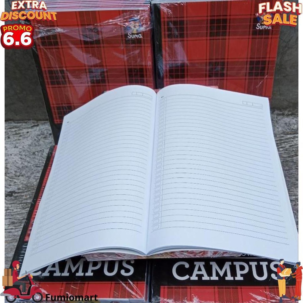 

Promo Isi 5 Pcs Buku / Buku Tulis Suma Campus 50 Lembar / Buku Catatan Ukuran Boxy D Terlaris