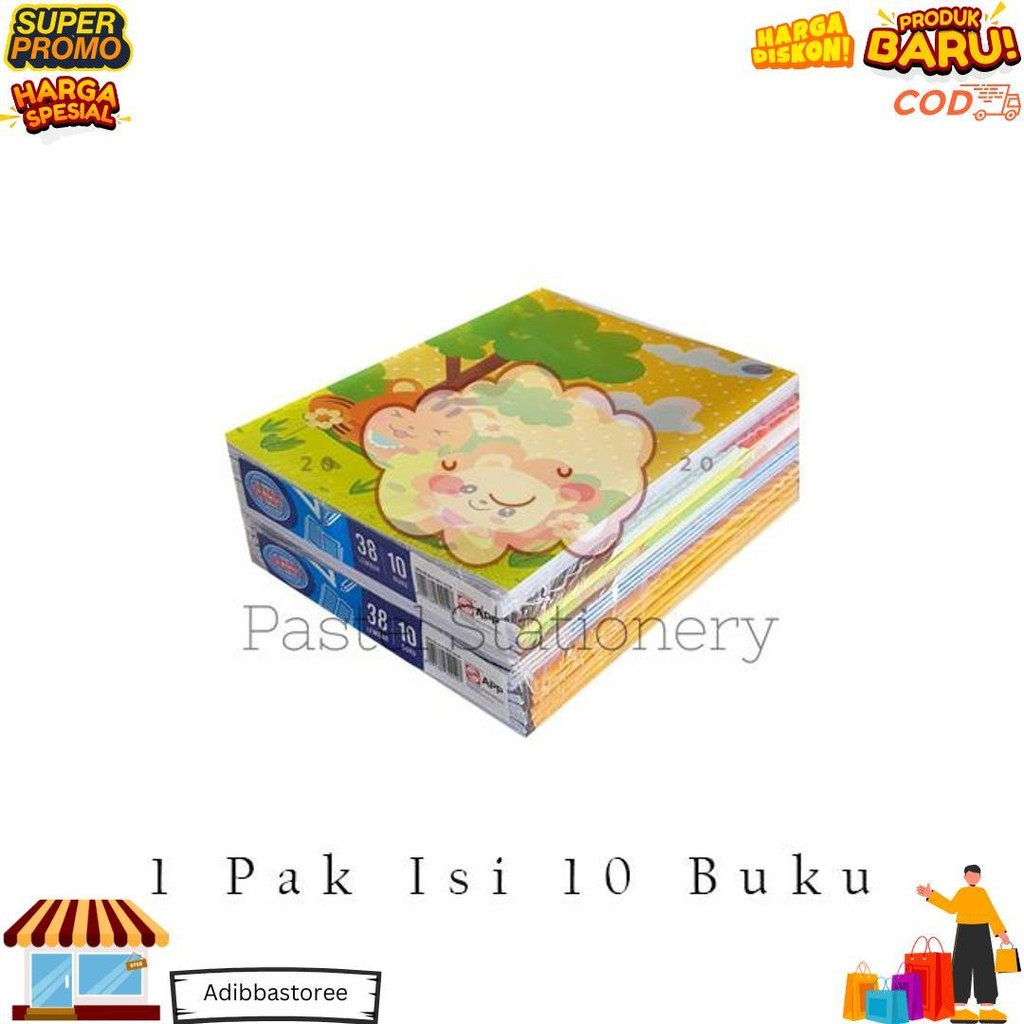 

[Pack] Buku Tulis Sidu 38 Lembar 1 Pak Isi 10 Buku Sinar Dunia D Promo 4.4