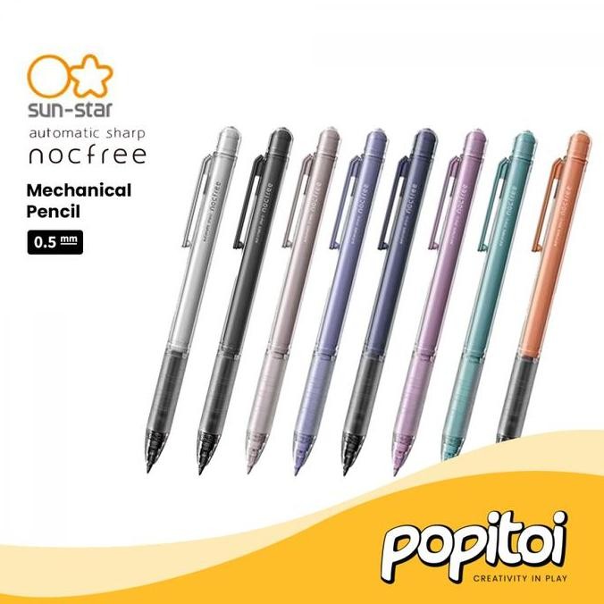 

SUN STAR Automatic Nocfree Mechanical Pencil 0.5 mm Pensil Mekanik Otomatis Sunstar