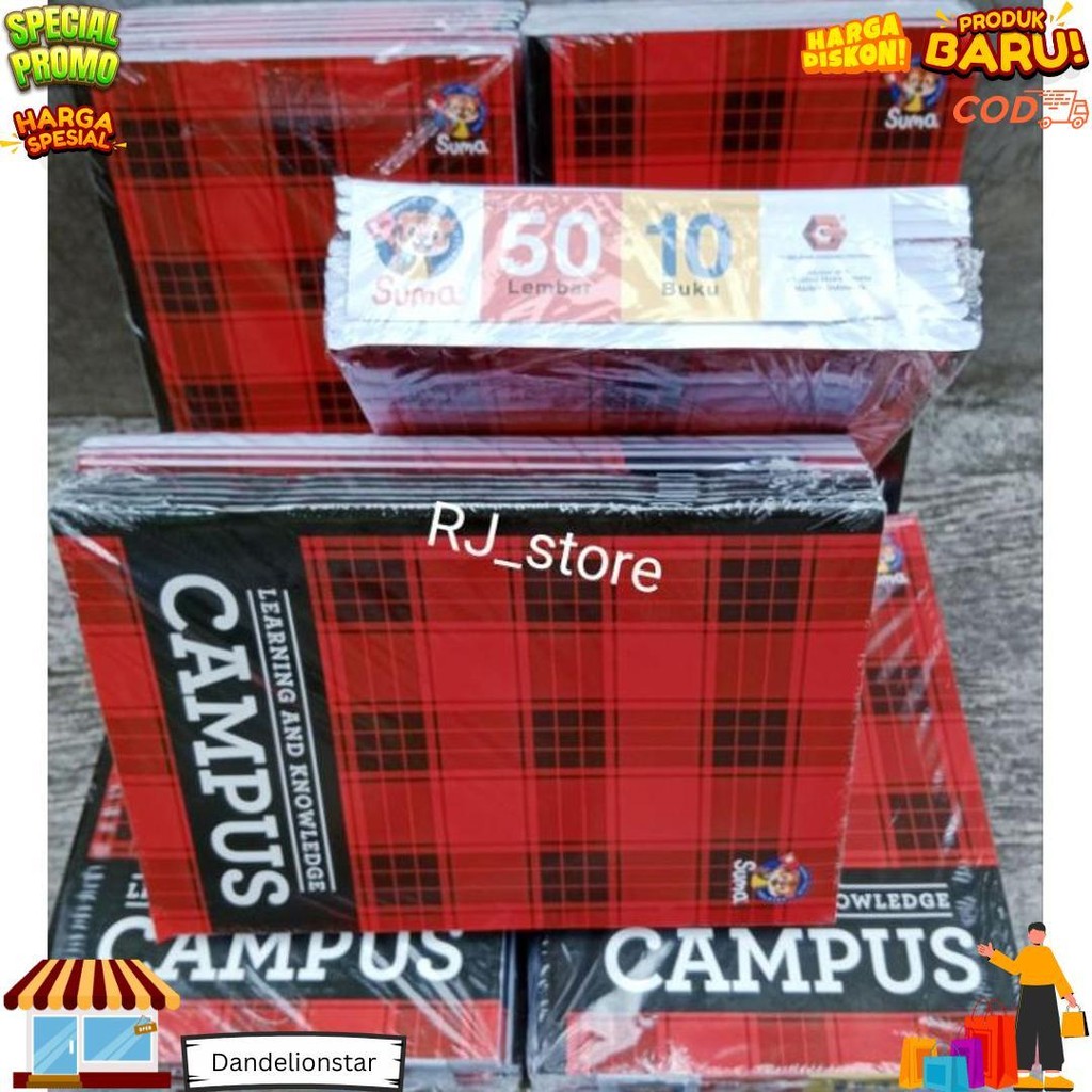 

Promo Isi 5 Pcs Buku / Buku Tulis Suma Campus 50 Lembar / Buku Catatan Ukuran Boxy D Gratis Ongkir