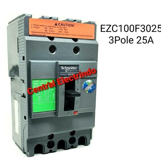 MCCB Schneider EZC100F 25A.