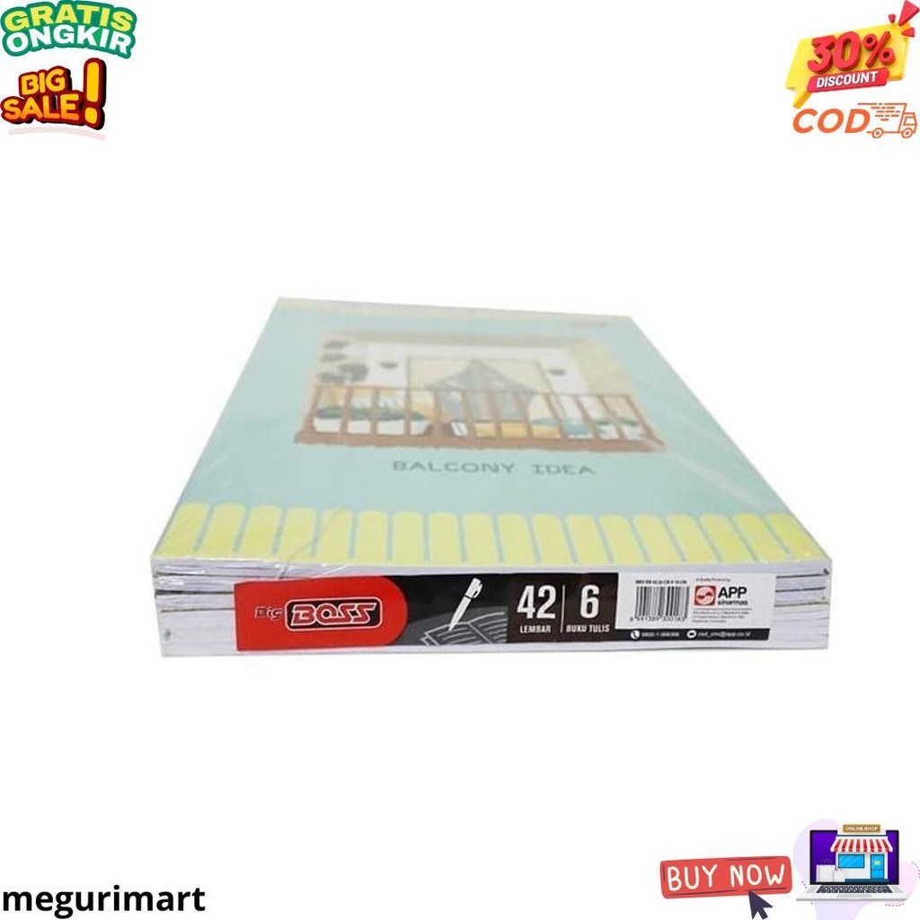 

Buku Tulis Big Boss 42 Lembar Pak Isi 6 Buku D Promo 4.4