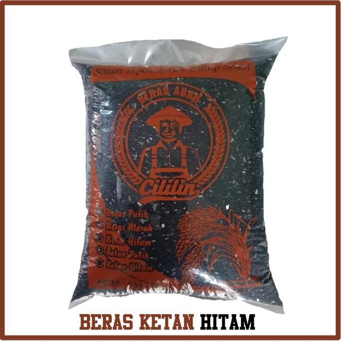 

Baru Beras Ketan Hitam Asli 1kg / Beras Ketan Hitam Abah Cililin 1kg