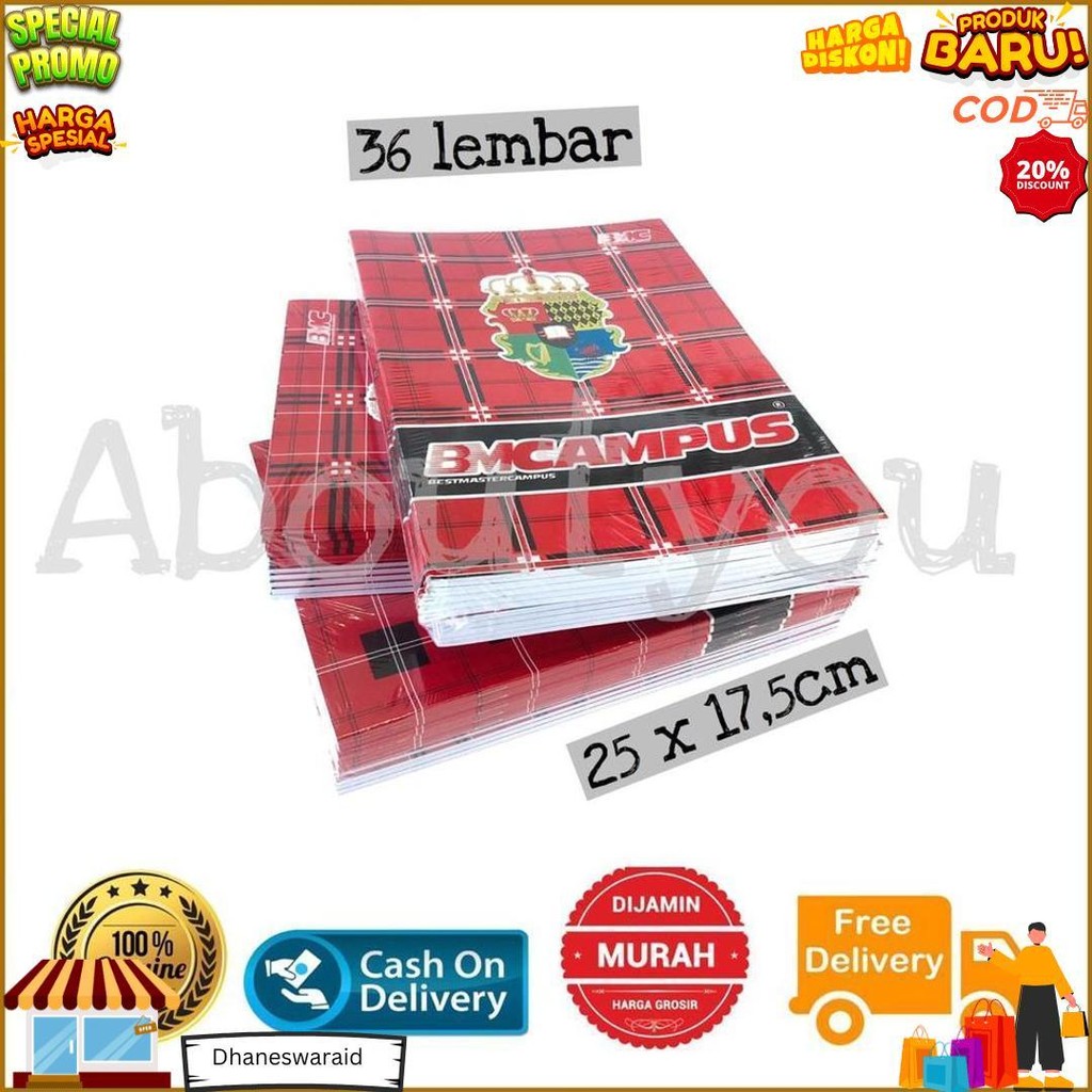 

Promo 1 Buku Tulis Besar Bm Campus Boxy 36 Lembar Premium Quality Murah D Terlaris
