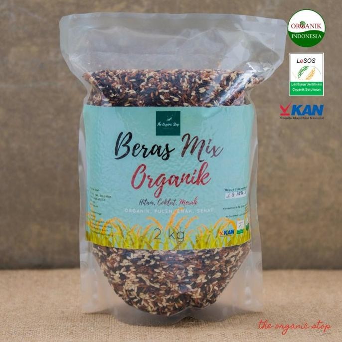 

Baru TheOrganicStop Beras Mix Organik 2 kg (Hitam - Cokelat - Merah)