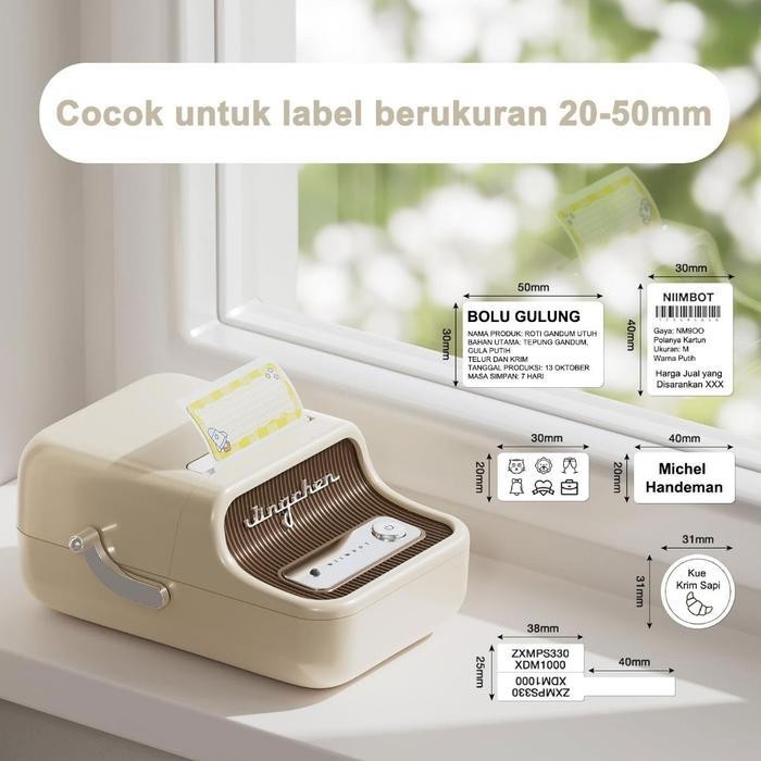 

Printer Label Termal Niimbot B21 Dengan Mesin Label Portabel Bluetooth Tanpa Lebar Pencetakan Tinta 20-50Mm, Label Harga Toko Pakaian Mesin Label Berperekat Genggam Stiker Warna Kecil Original Dan Terpercaya