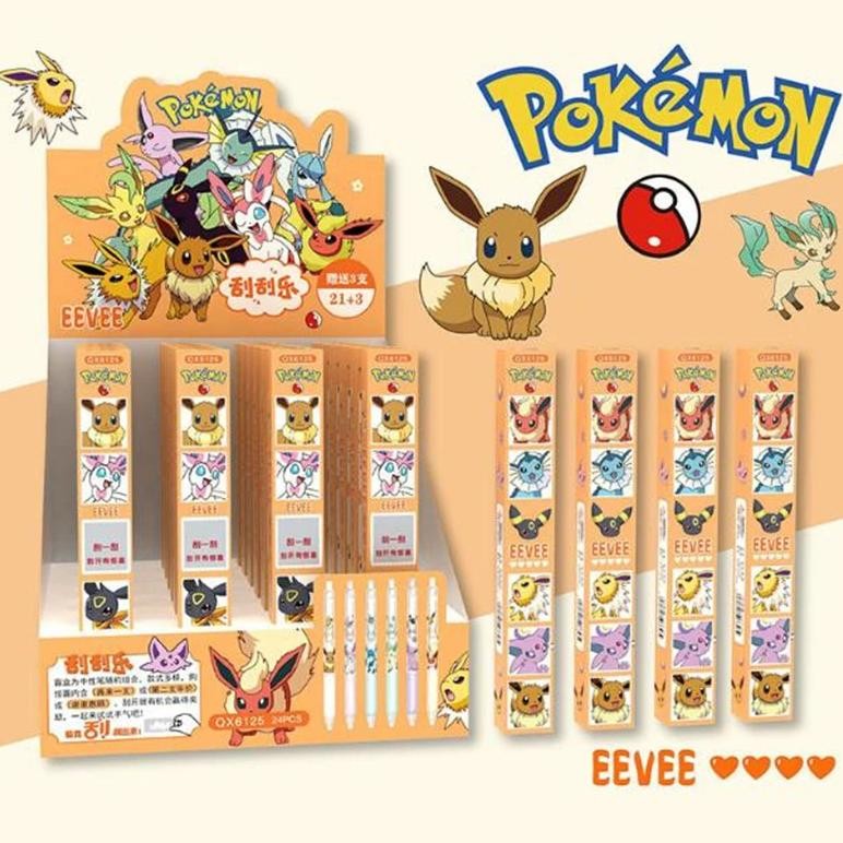 

24 Pcs/Lot Pokemon Kawaii Press Gel Pen Cute 0.5Mm Black Ink Neutral Pens Promotional Gift Office School Supplies
