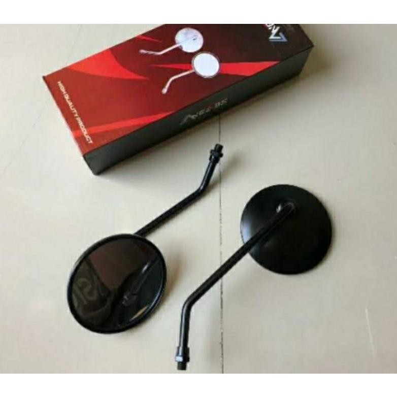 Spion Bulat Retro Classic Hitam Panjang Spion Japstyle Hitam