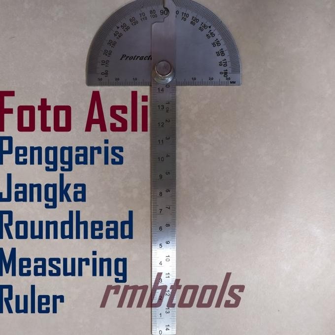 

Produk Baru!! Penggaris Busur Jangka L 180 Protractor Stainless Steel Tahan Karat