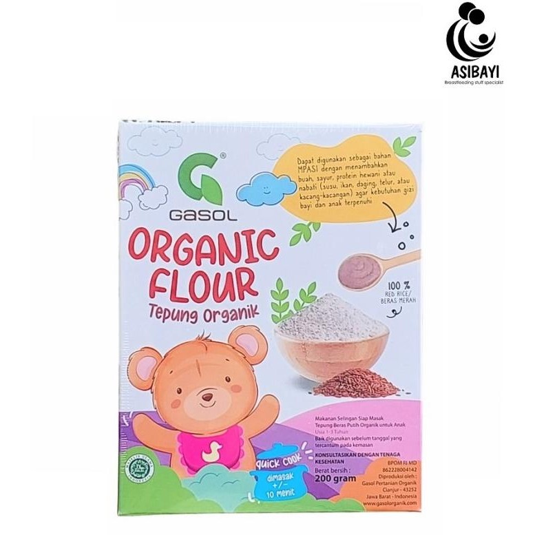 

tersedia gasol tepung beras merah organik whole red rice organic 100%