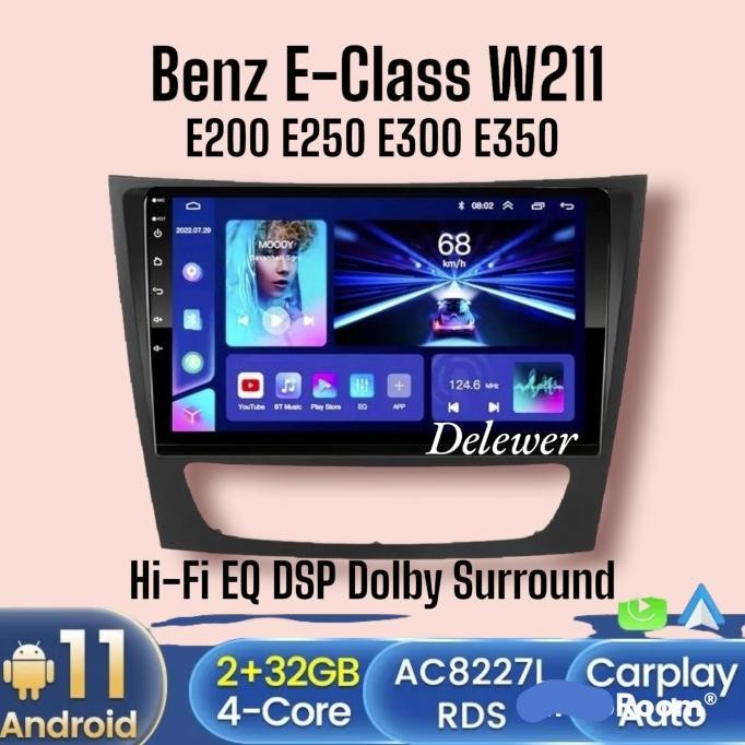 * Headunit Android Utk Benz E-Class W211 E200 E350 *