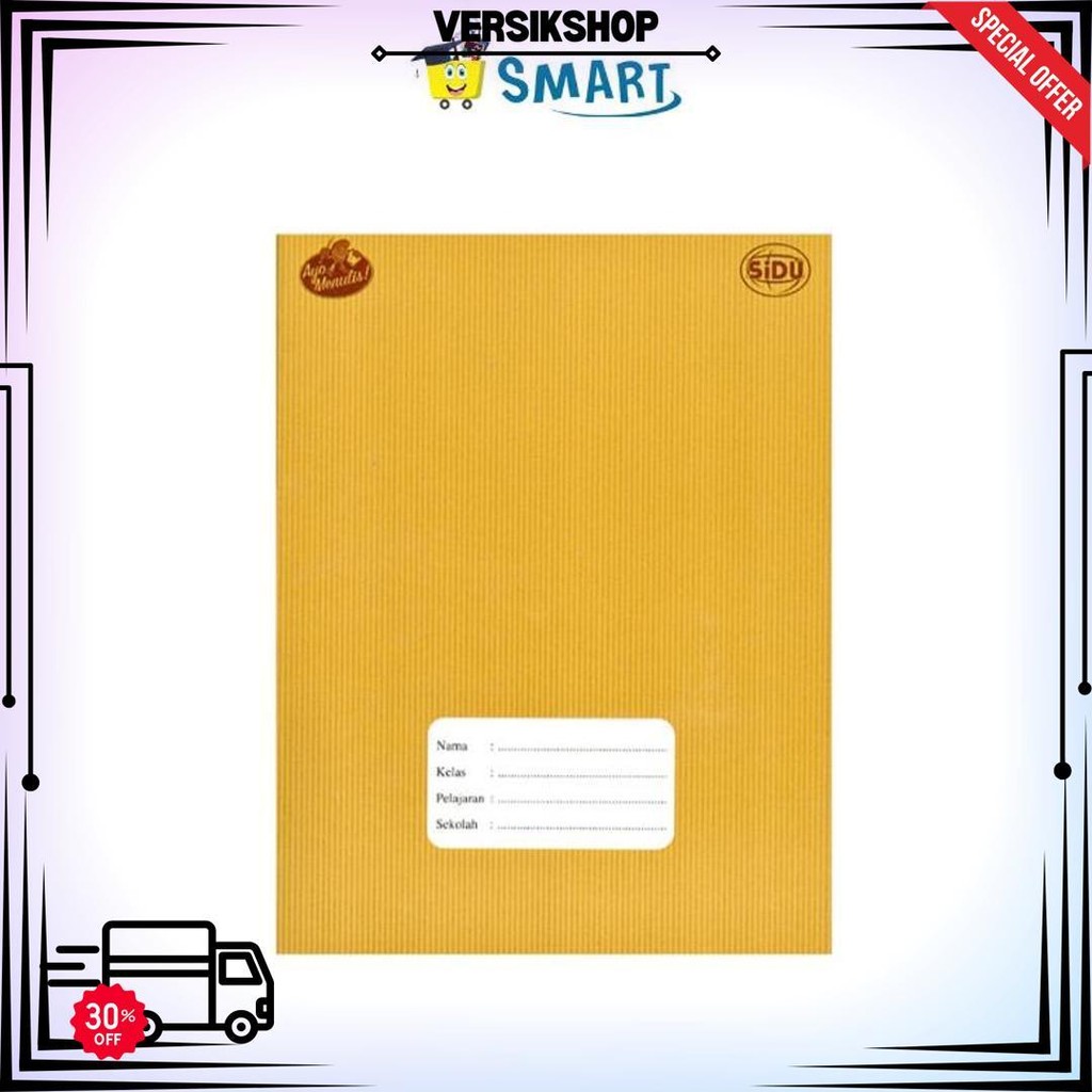 

(1Pak Isi 10 Buku) Sidu Buku Tulis Eb 40 Kraft 21X16Cm/ Buku Tulis 40 Lembar Kraft 1 Pak Isi 10 Buku D Termurah