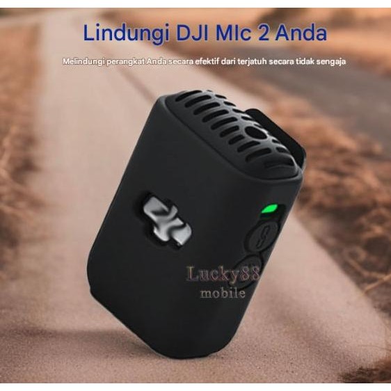 Amagisn Silicone Protective Soft Case For DJI Mic 2 Transmitter Silikon Pelindung DJI Microphone 2 a