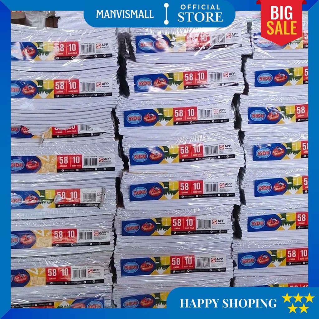 

(Pak) Buku Tulis Sidu 58 / Buku Tulis Sinar Dunia 58 Lembar 10 Pcs/ Buku Tulis Murah D Cod