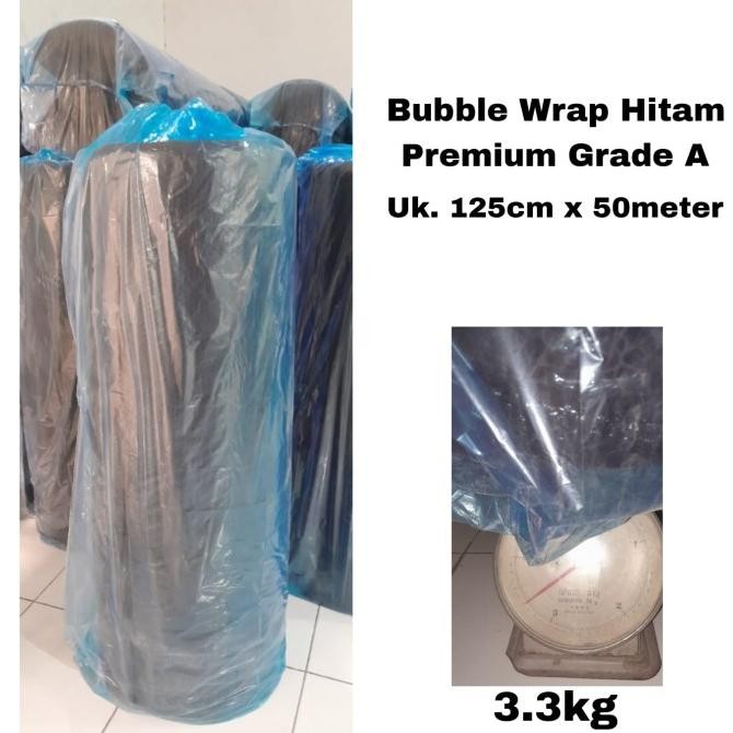 

tersedia bubble wrap hitam premium grade a 125cm x 50 meter 3,3kg