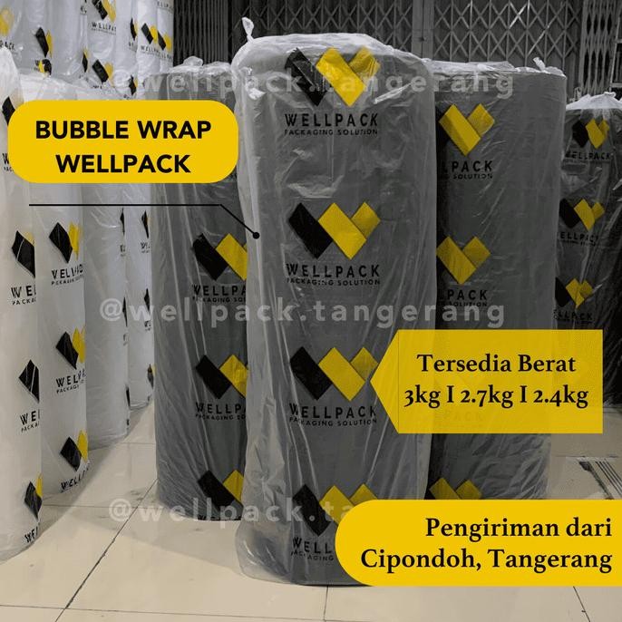 

tersedia bubble wrap roll 125cm x 50m hitam & bening (ekonomis) wellpack mp gmp