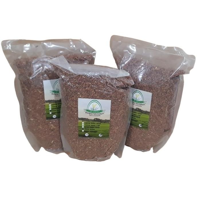 

tersedia beras merah organik asli cap 4 saudara 2kg / 2 kg