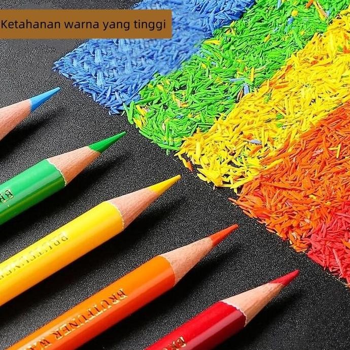 

MW Brutfuner Pensil Warna Oil Pastel 48/72/80/120/180/260/520 Warna - Set Lengkap untuk Seniman Profesional, Pelajar & Hobi Lukis (Anti Patah + Pigmen Tinggi) LA