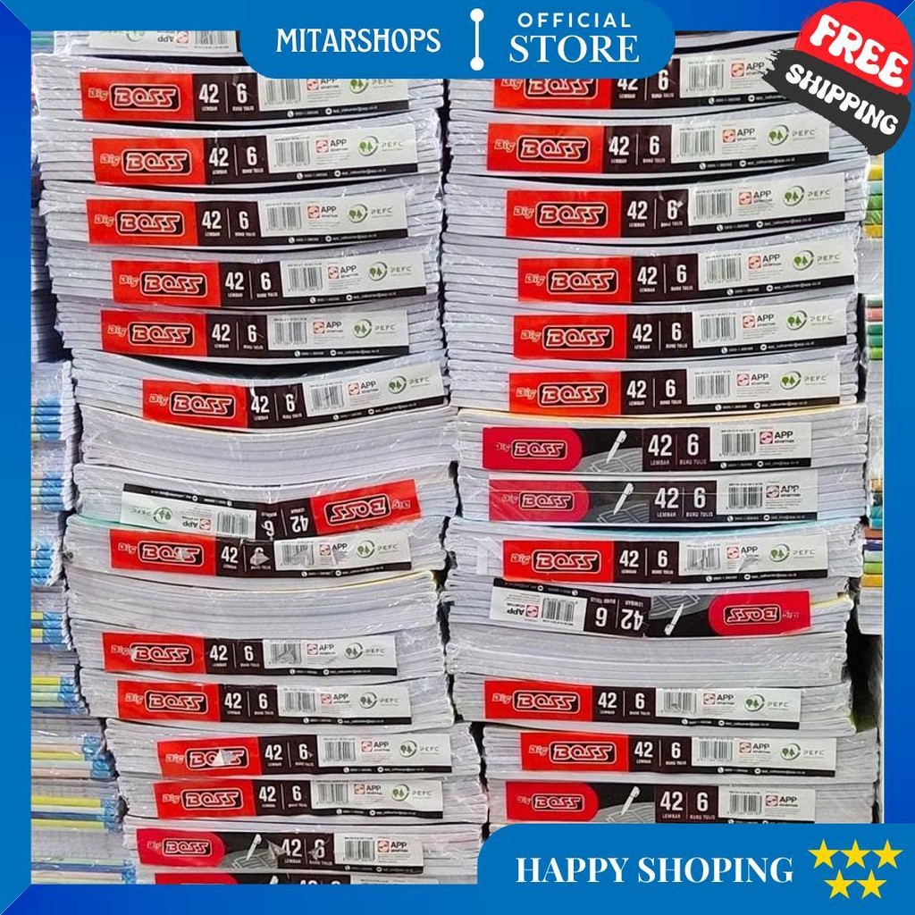 

(Pak) Buku Tulis Bigboss Sidu 42 Lembar / Buku Tulis Bigboss 42 Lembar 6 Pcs/ Buku Tulis Murah D Promo Puncak