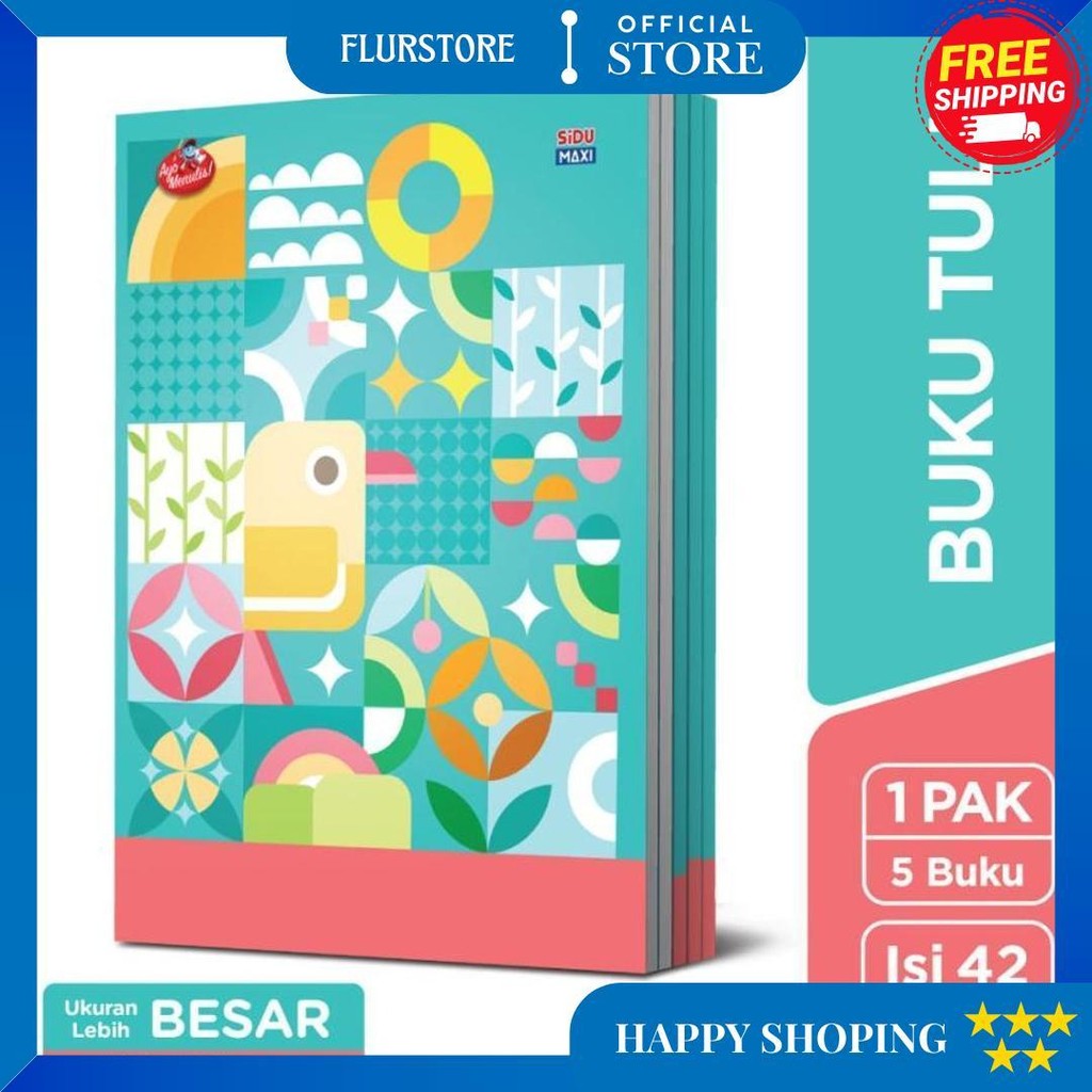 

Buku Tulis Sidu Maxi 42 Lembar - 5 Buku D Promo 4.4