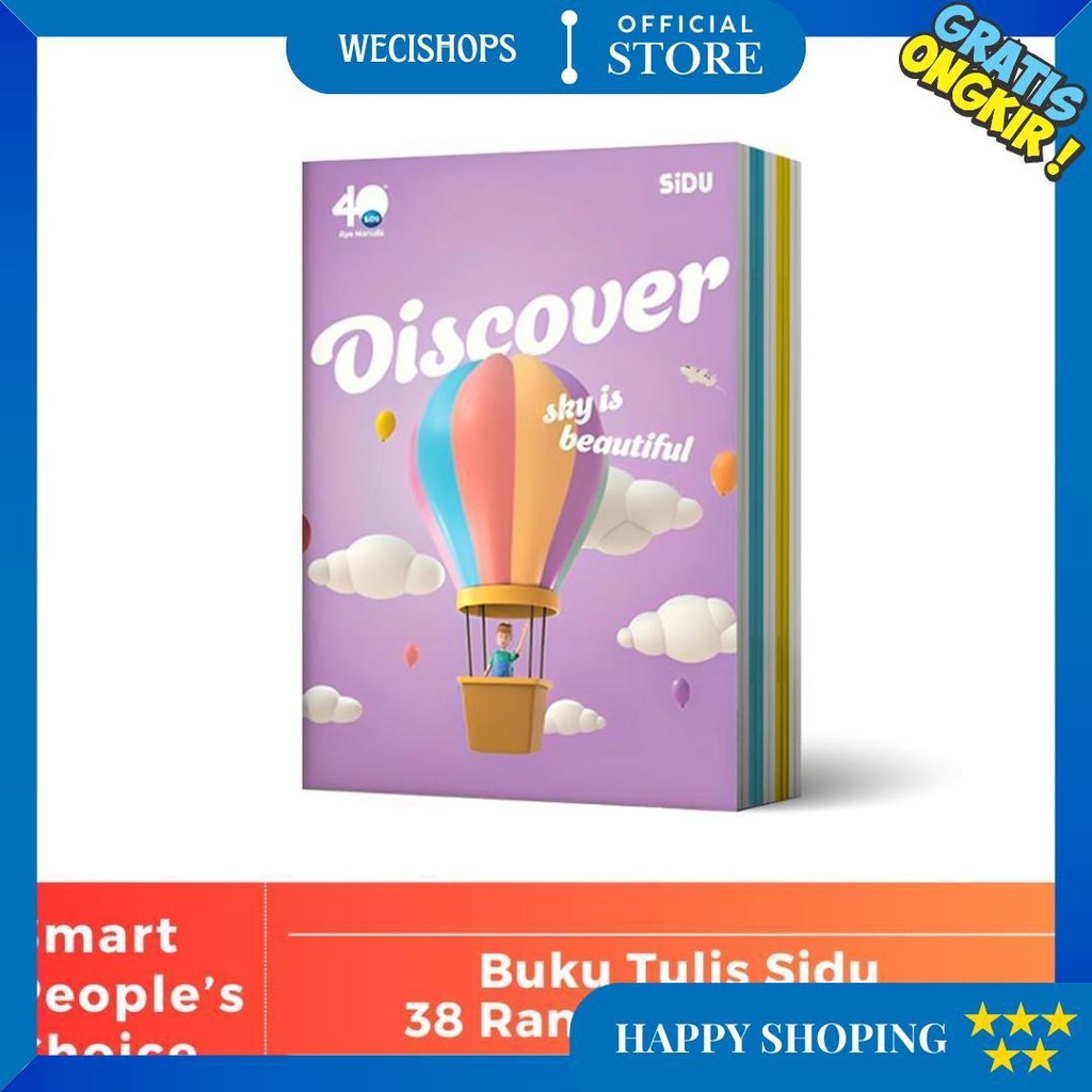 

Buku Tulis Sinar Dunia Sidu 38 Lembar Random Character (1 Pack Isi 10 Buku) (S:Pak) D Best Seller
