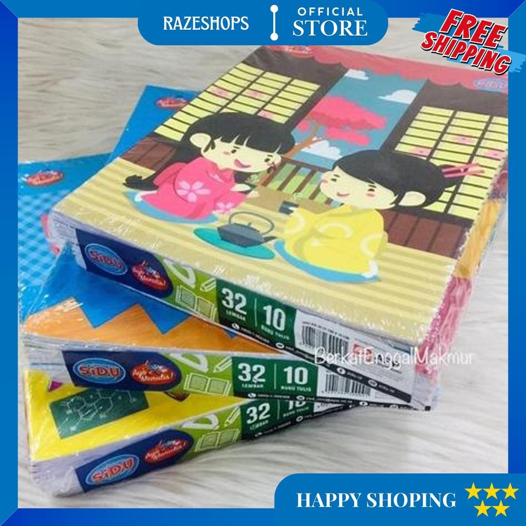 

[ Pak ] Buku Tulis Sidu Sinar Dunia 32 Lembar Grosir (Isi 10 Pcs) D Sale